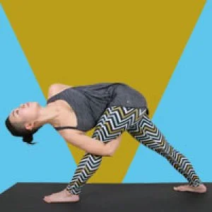 Baddha Parivritta Trikonasana