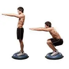 Bosu-squat