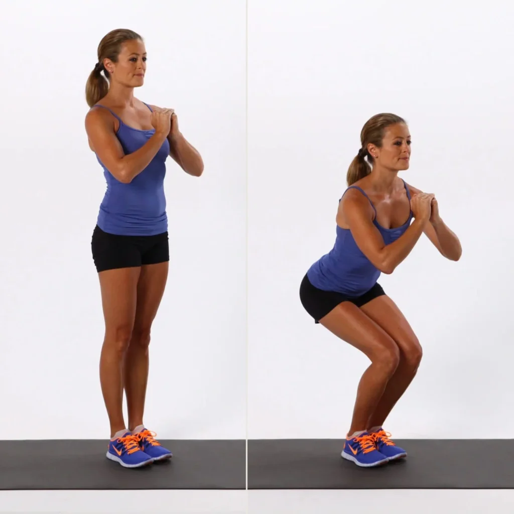 Close-stance-squat