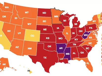 Obesity rate in US