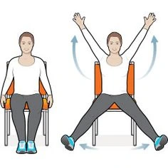 Seated Jumping Jacks