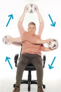 seated arm circle exercise