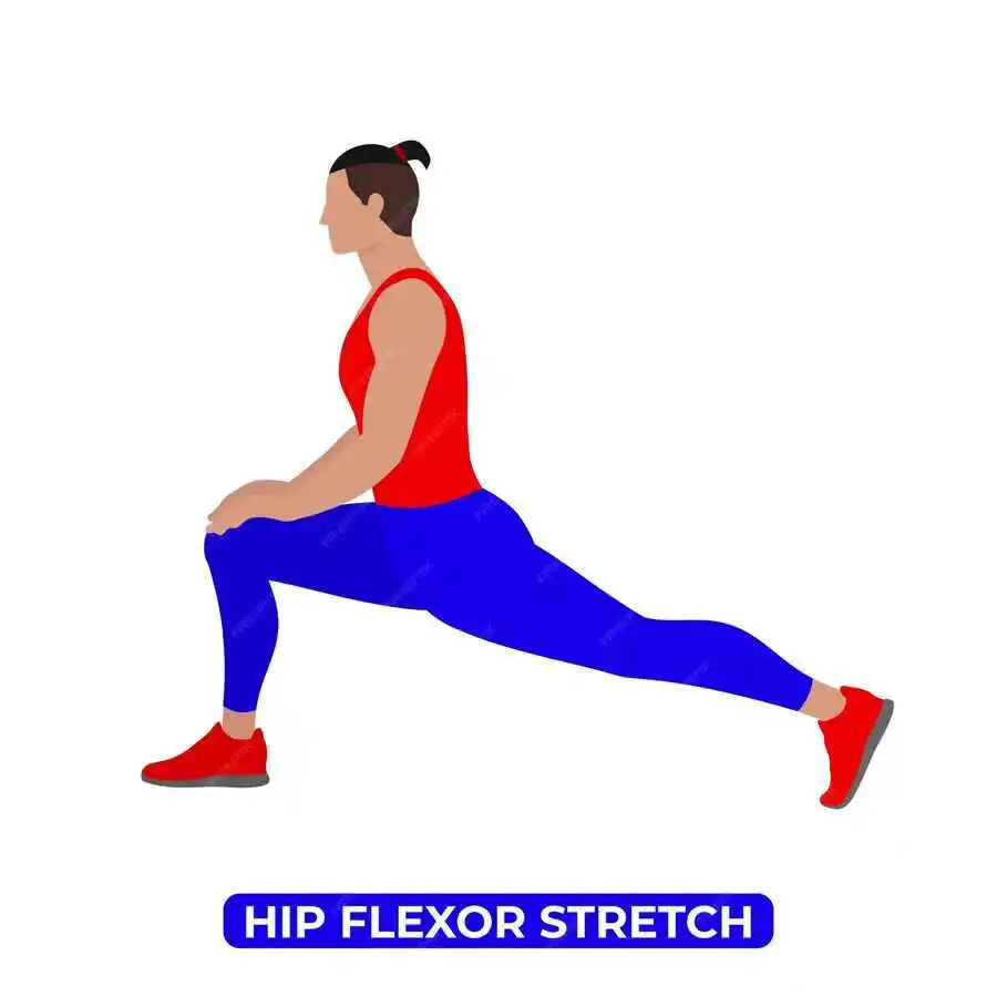 Lunging Hip Flexor Stretch