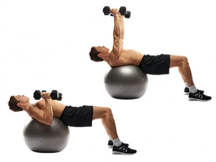Swiss Ball Chest Press